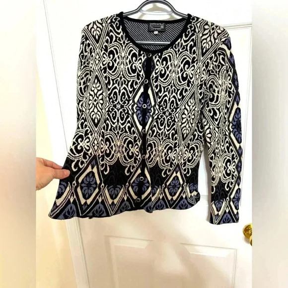 Intiwara | 100% Pima Cotton Button Front Cardigan Size L - Picture 2 of 11